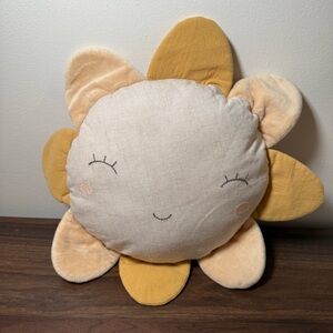 Mon Ami Sunny Day Sun Pillow 14.5 Plush Nursery Decor